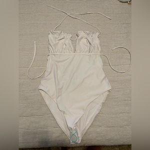 ASOS white one piece bathing suit - Bridal